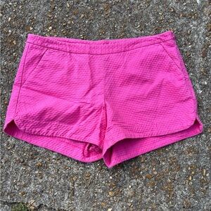 Lilly Pulitzer Vibrant Textured Pink Shorts size 6